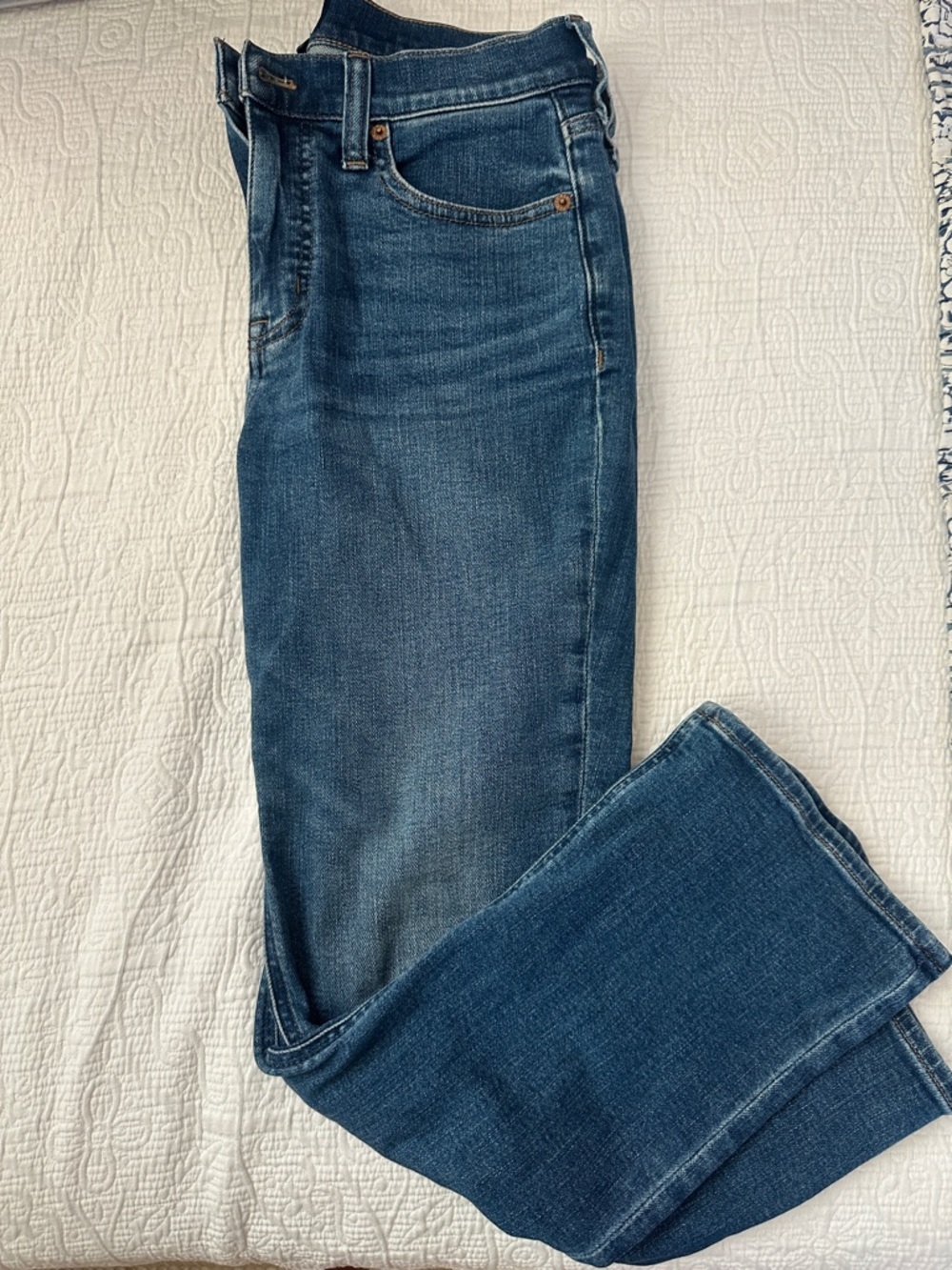 J. Crew Factory mid-rise flare crop jeans